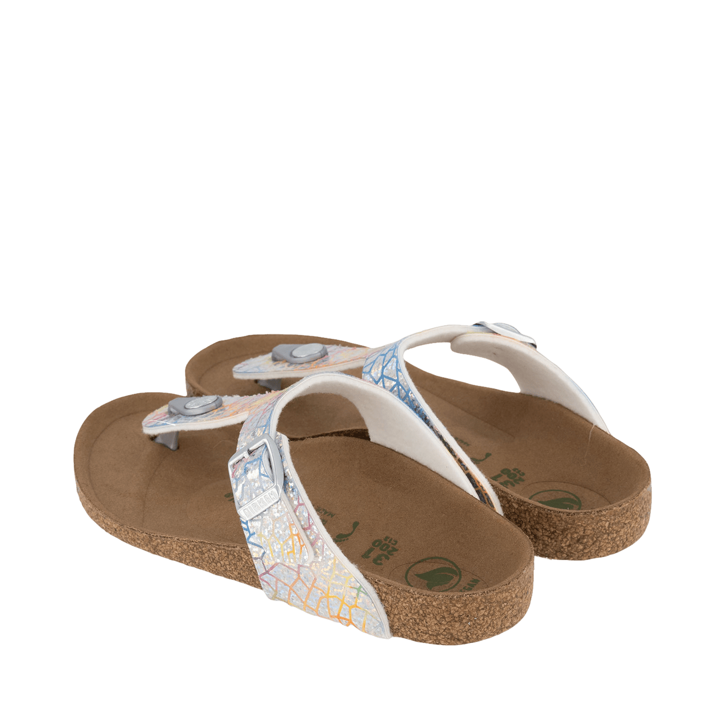 Birkenstock Kinder Meisjes Slippers Zilver 31