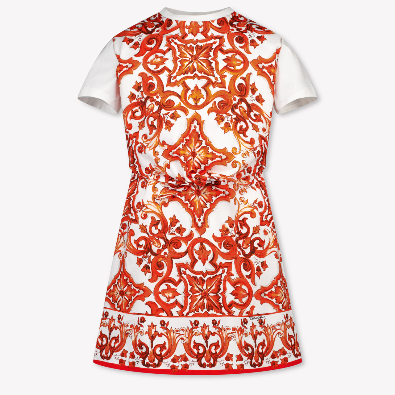 Dolce & Gabbana Kinder Meisjes Jurk In Oranje