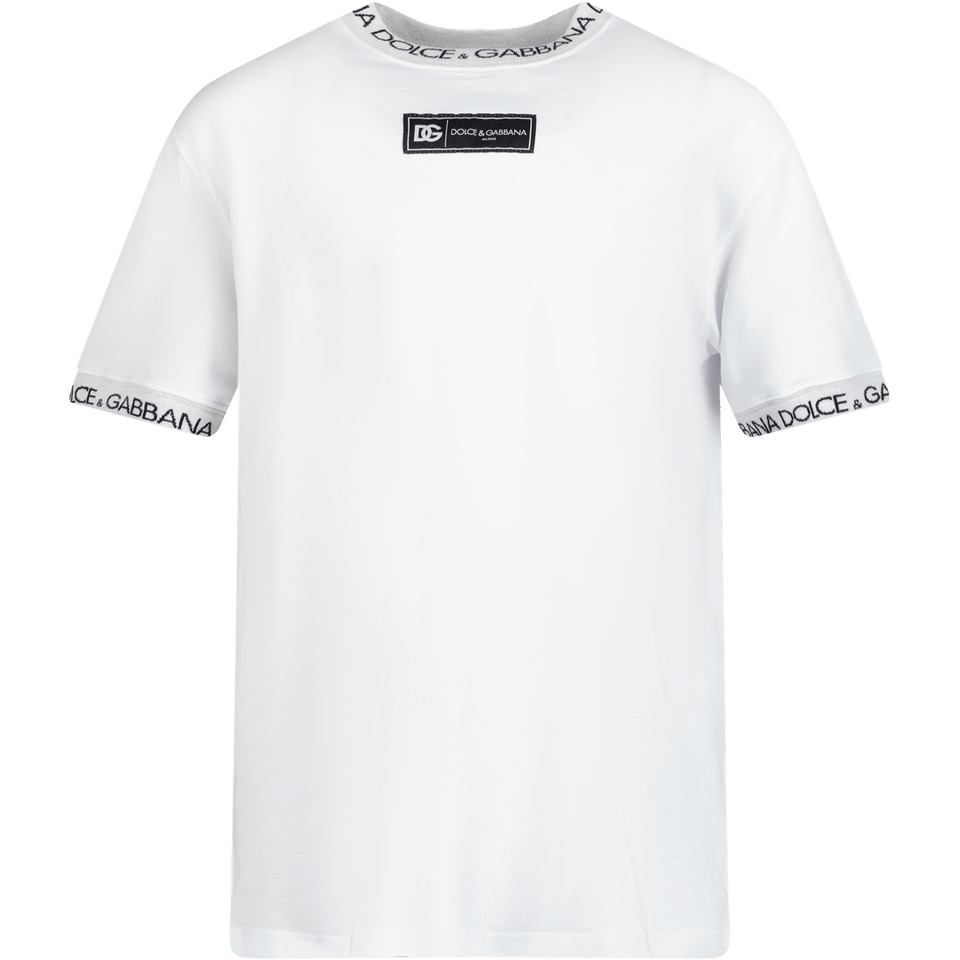 Dolce & Gabbana Kinder T-Shirt Wit 2Y