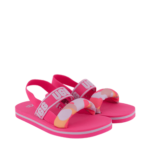 UGG Kinder Meisjes Slippers Fluor Roze 31