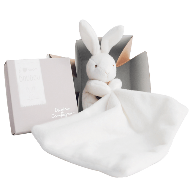 Doudou et Compagnie Baby Bunny+Doudou Wit ONE