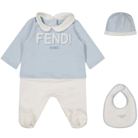 Fendi Unisex Boxpakje Licht Blauw