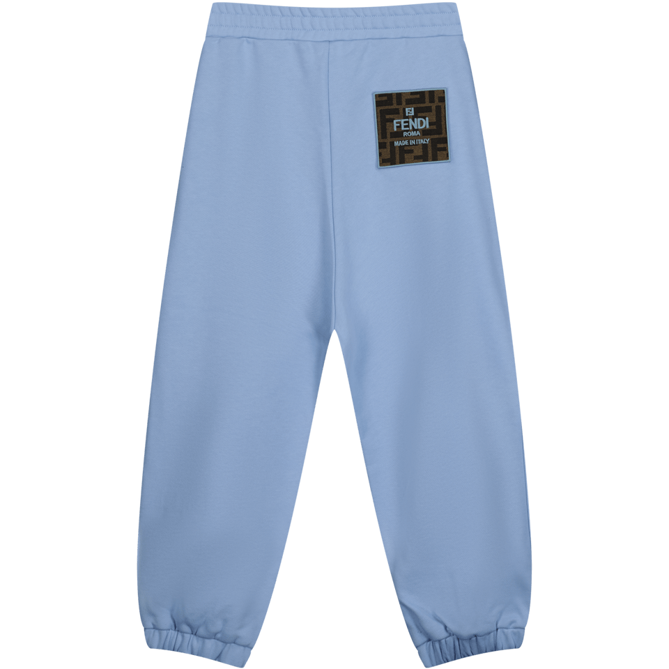 Fendi Kinder Jongens Broek Licht Blauw