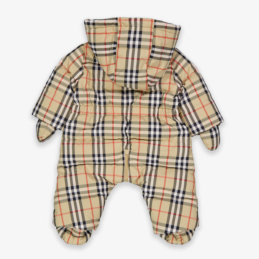 Burberry Harper Baby Unisex Skipak In Beige