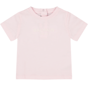 Balmain Baby Meisjes T-Shirt Licht Roze