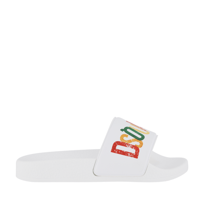 Dsquared2 Kinder Unisex Slippers Wit 25