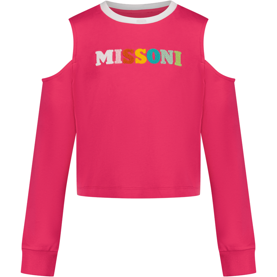Missoni Girls Sweater Fuchsia