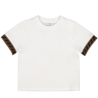 Fendi Baby Unisex T-Shirt Wit 3 mnd