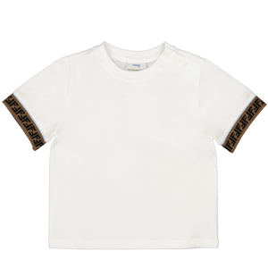 Fendi Baby Unisex T-Shirt Wit 3 mnd