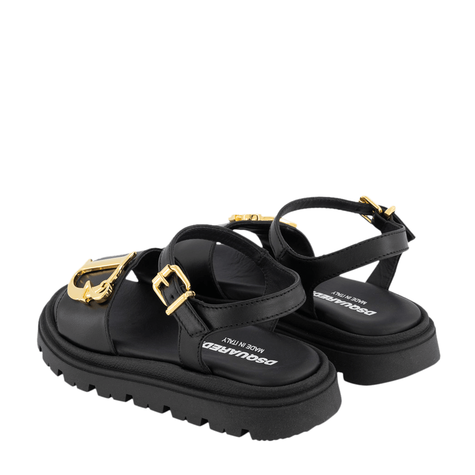 Dsquared2 Kinder Meisjes Sandalen Zwart