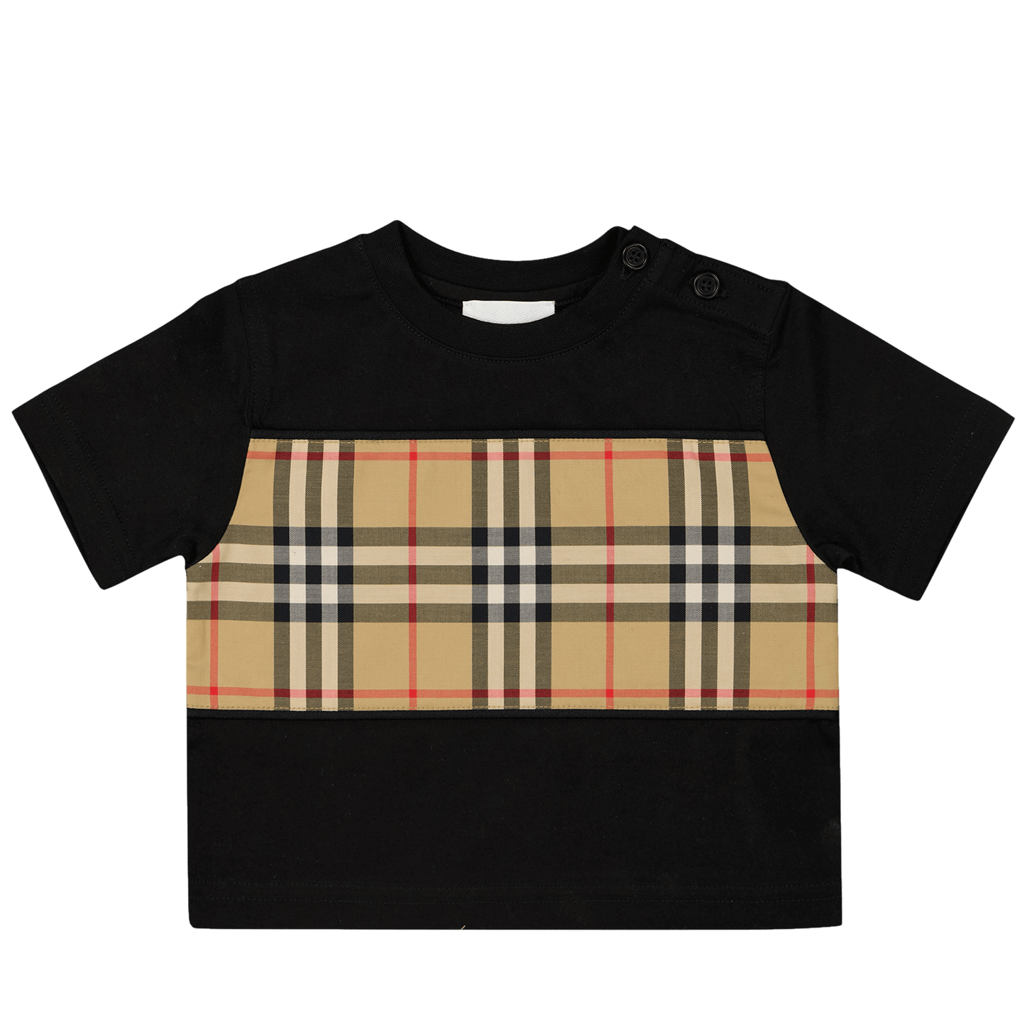 Burberry Baby Unisex T-Shirt Zwart 6 mnd