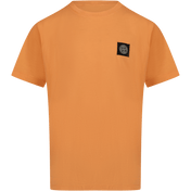 Stone Island Kinder Jongens T-Shirt Zalm