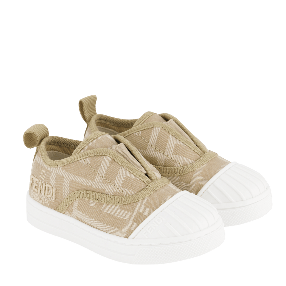 Fendi Kinder Unisex Sneakers Beige