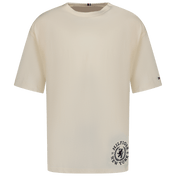 Tommy Hilfiger Kinder Jongens T-Shirt Off White