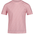 Fendi Kinder Meisjes T-Shirt Licht Roze 3Y