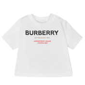 Burberry Baby Unisex T-Shirt Wit