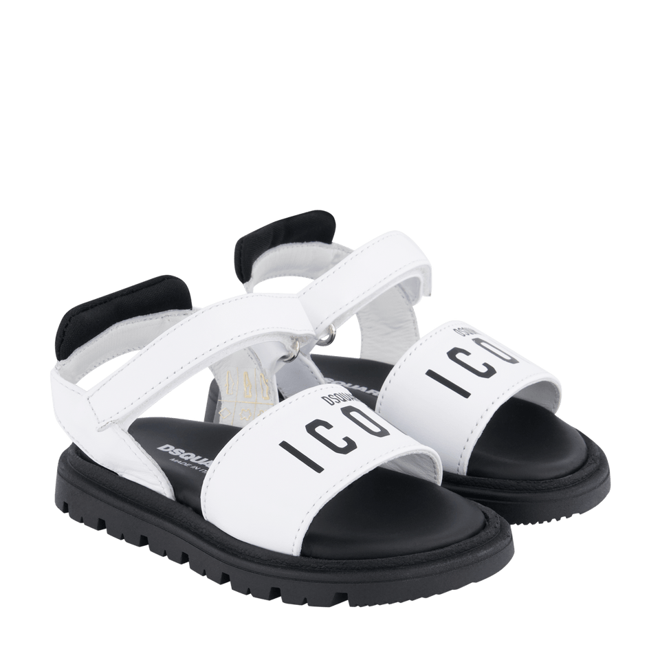 Dsquared2 Kinder Unisex Sandalen Wit