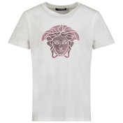 Versace Kinder Meisjes T-Shirt Wit