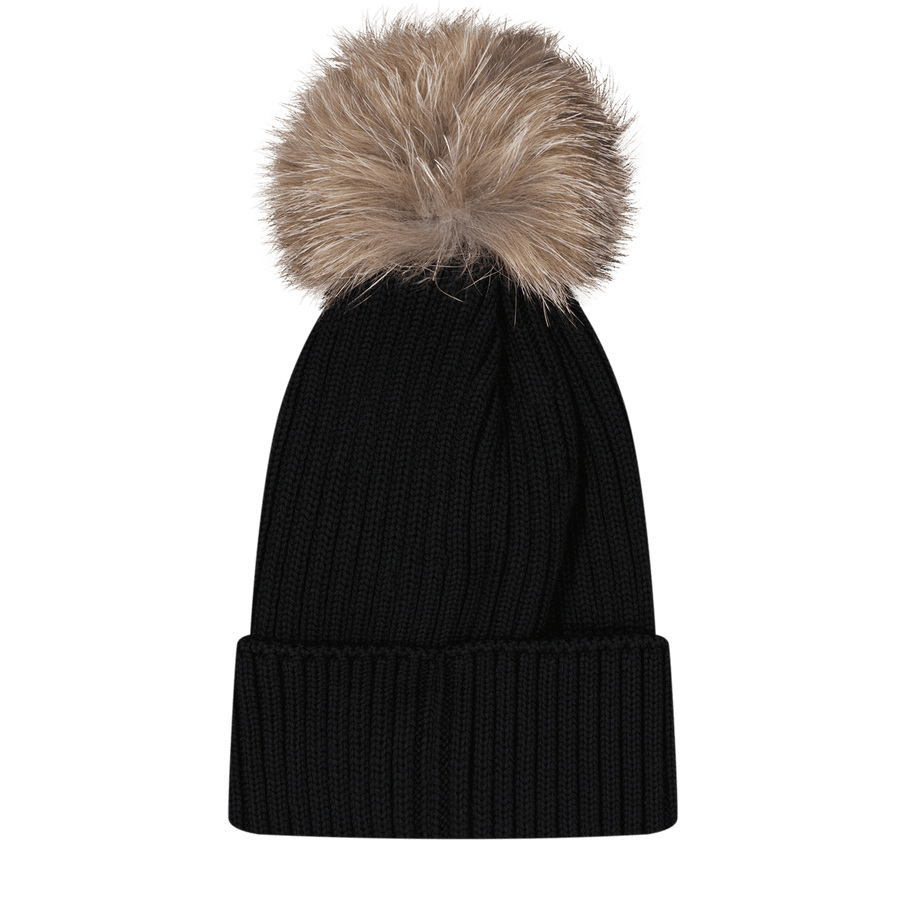 Moncler Kinder Unisex Muts Zwart