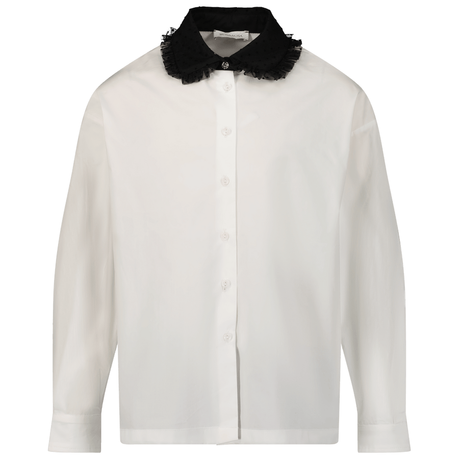 MonnaLisa Girls Blouse Off-White
