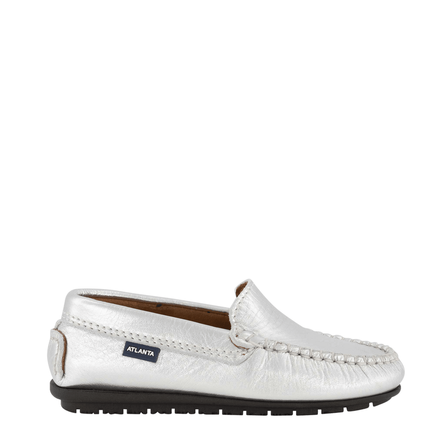 Atlanta Mocassin Kinder Meisjes Schoenen Zilver
