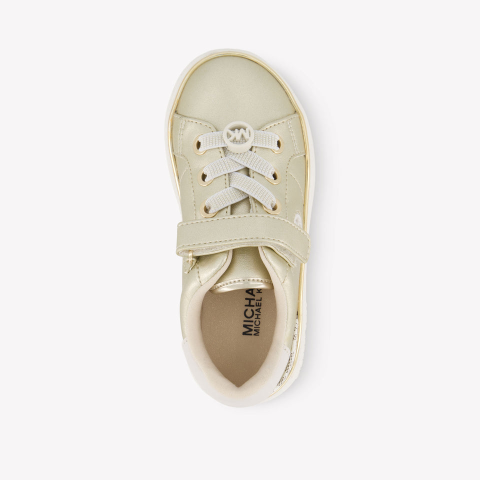 Michael Kors Jem Finn Meisjes Sneakers In Goud