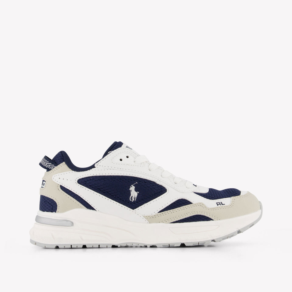 Ralph Lauren Trackster 275 Jongens Sneakers In Wit