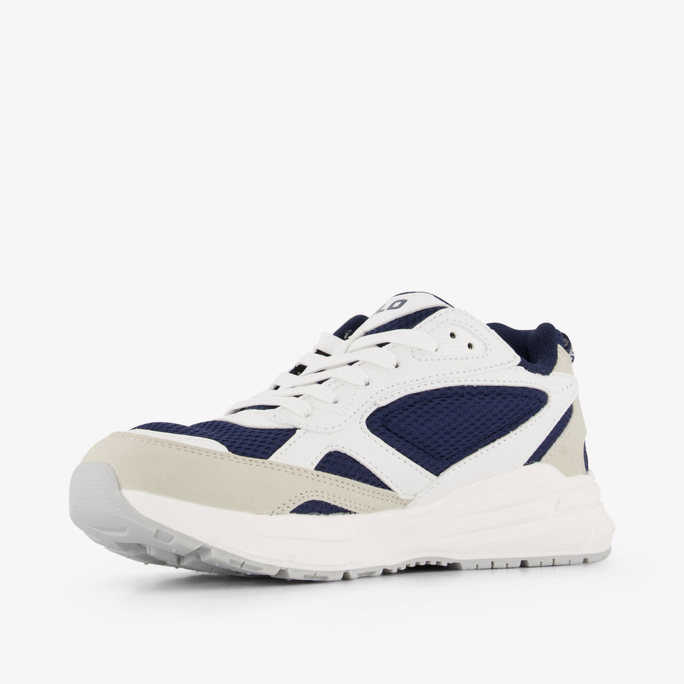 Ralph Lauren Trackster 275 Jongens Sneakers In Wit