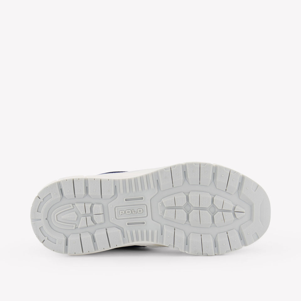 Ralph Lauren Trackster 275 Jongens Sneakers In Wit