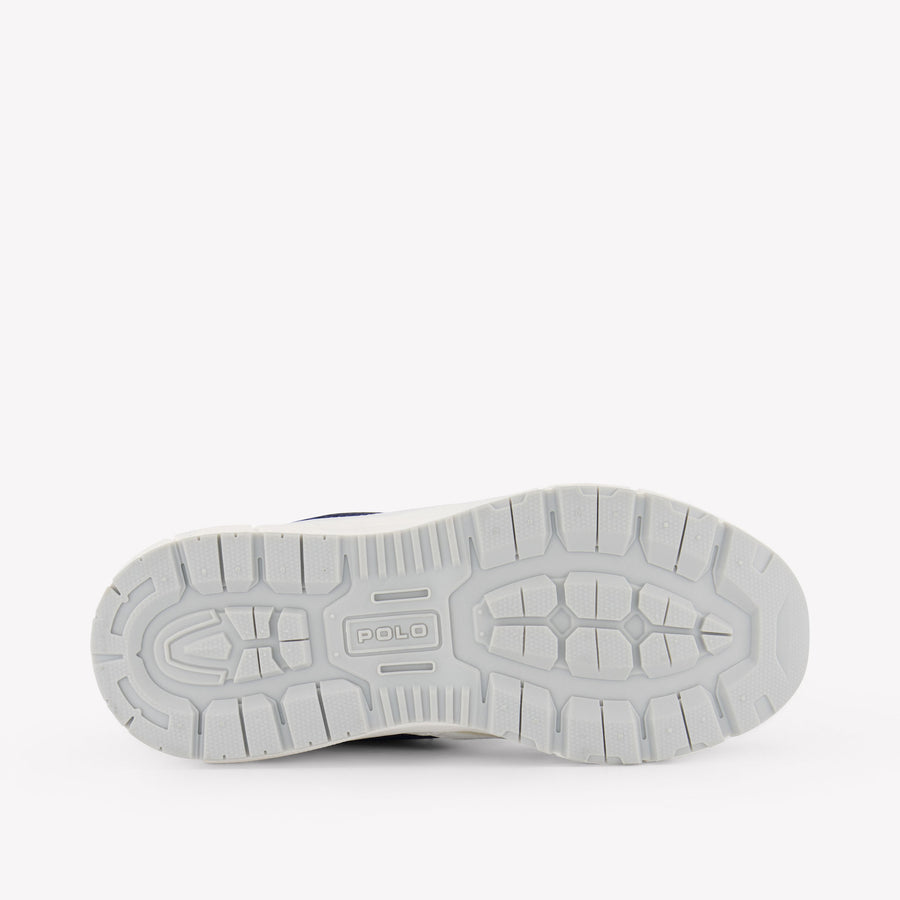 Ralph Lauren Trackster 275 Jongens Sneakers In Wit