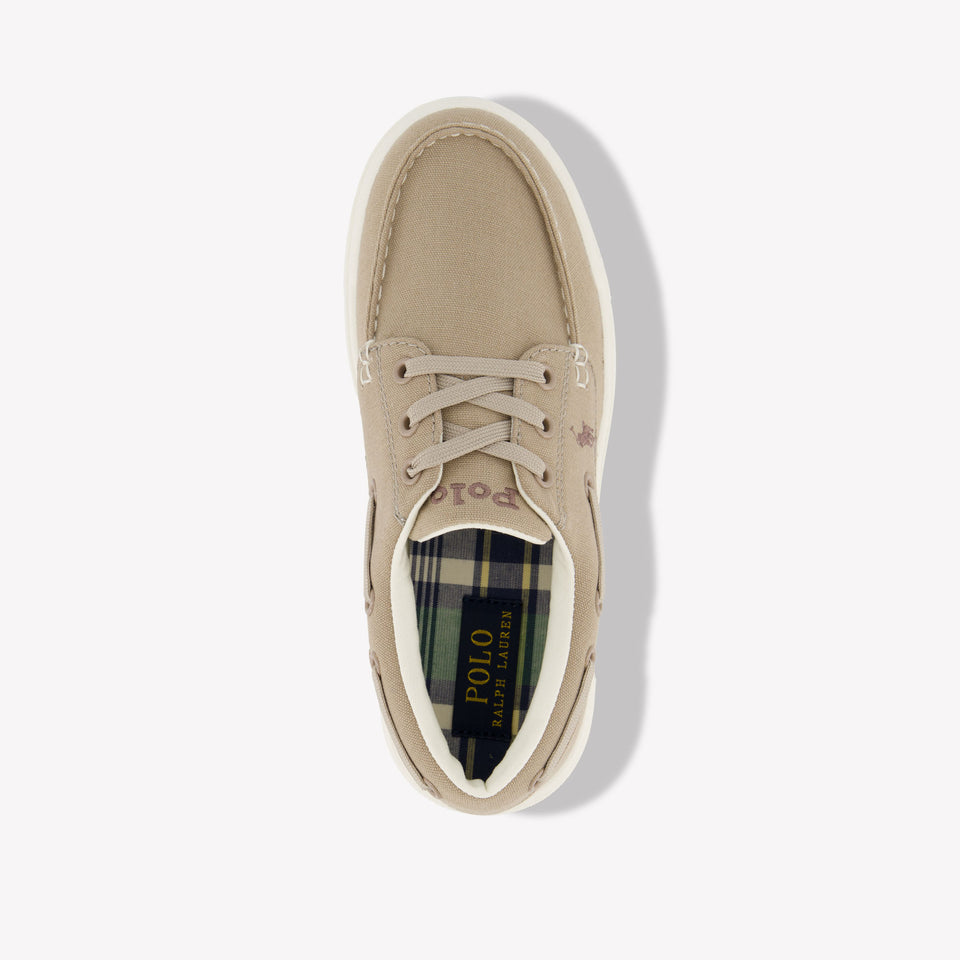 Ralph Lauren FRAZIER BOAT Jongens Sneakers In Beige