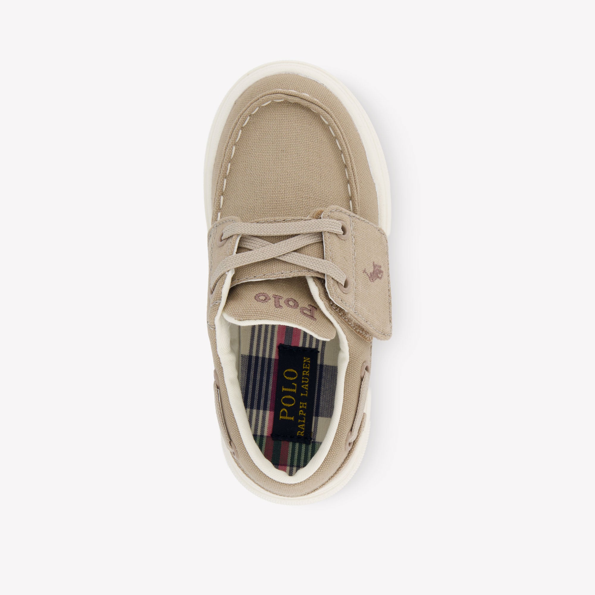 Ralph Lauren FRAZIER BOAT EZ Jongens Sneakers In Beige