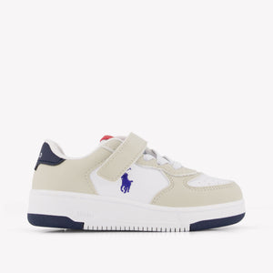 Ralph Lauren MASTERS COURT Jongens Sneakers In Licht Beige