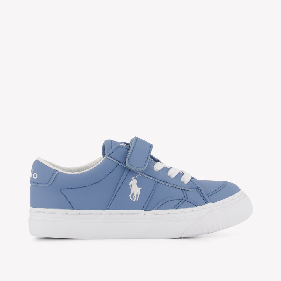 Ralph Lauren RYLEY PS Jongens Sneakers In Licht Blauw