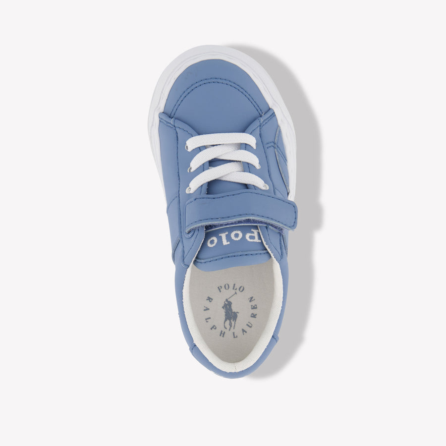 Ralph Lauren RYLEY PS Jongens Sneakers In Licht Blauw