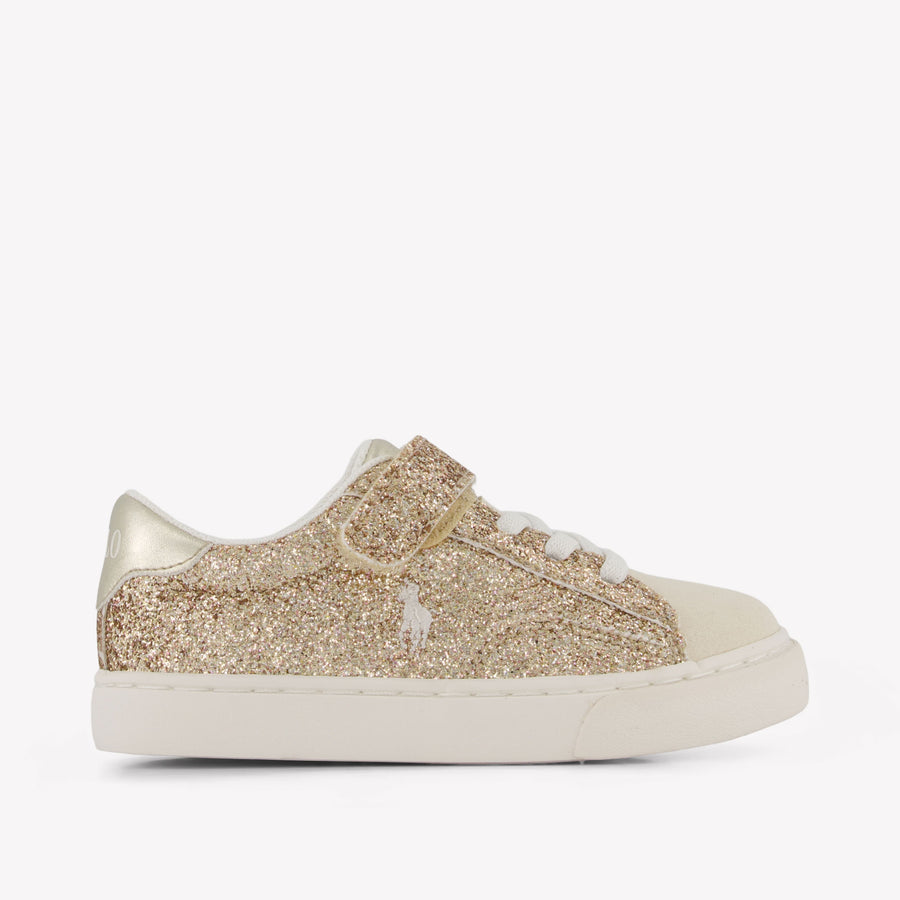 Ralph Lauren Kinder Meisjes Sneakers In Goud