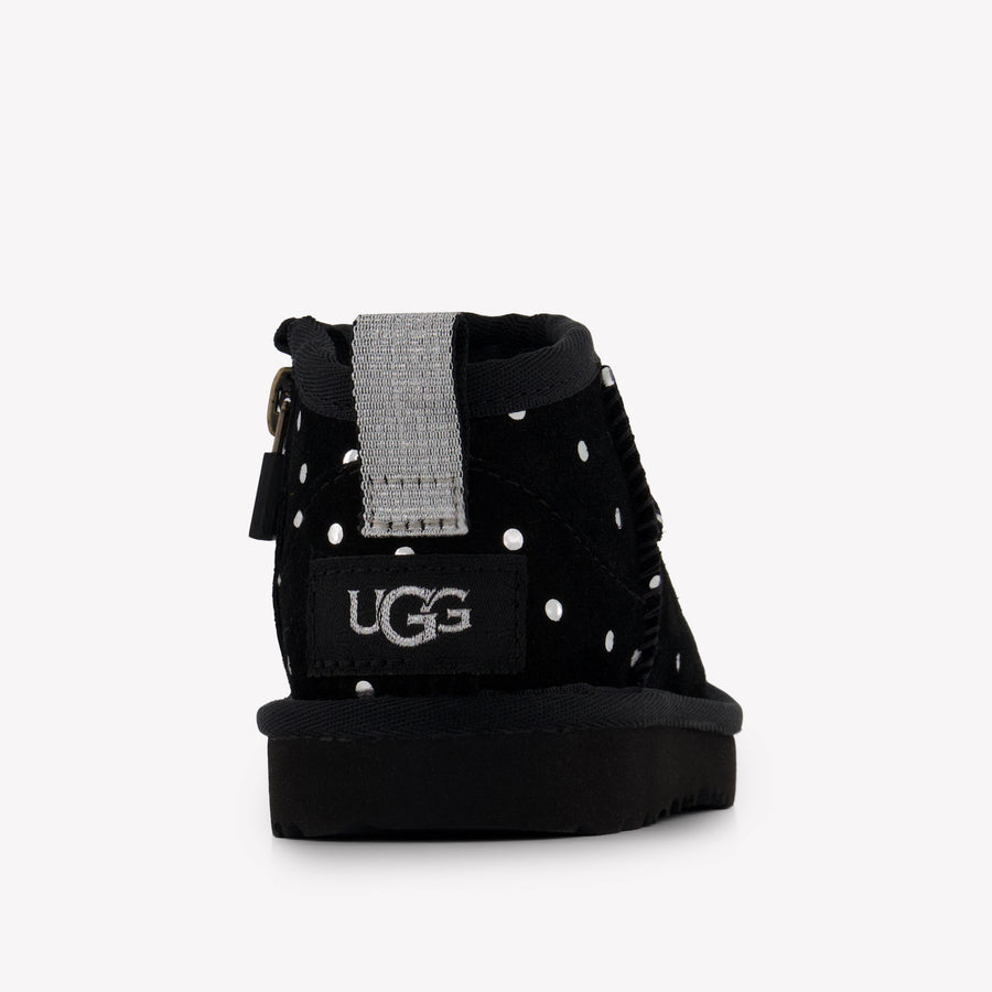 UGG Classic Ultra Mini Shiny Dots Kinder Meisjes Laarzen In Zwart