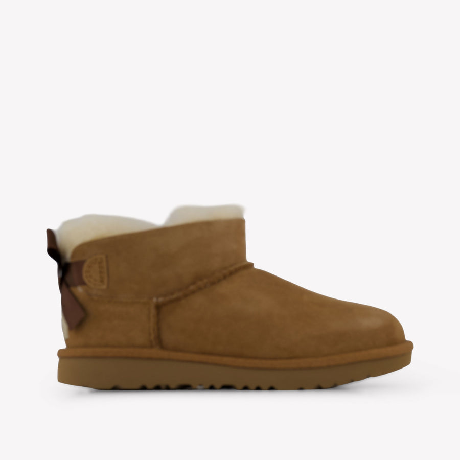 UGG Ultra Mini Bailey Bow Kinder Meisjes Laarzen In Camel