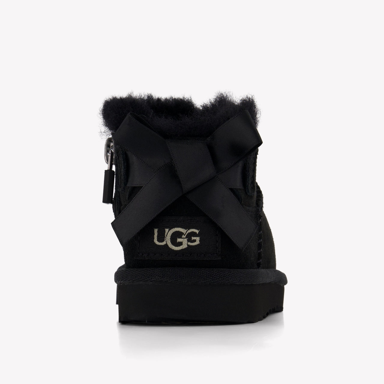UGG Ultra Mini Bailey Bow Kids Girls Boots In Black
