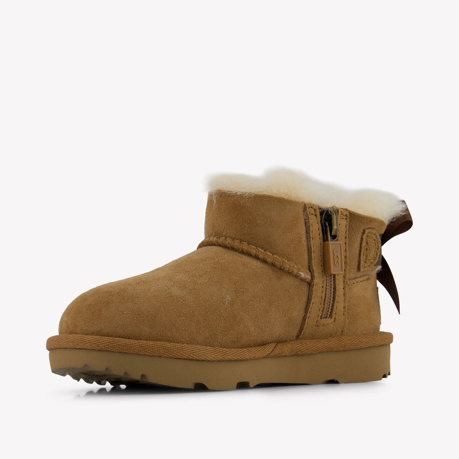 UGG Ultra Mini Bailey Bow Kinder Meisjes Laarzen In Camel