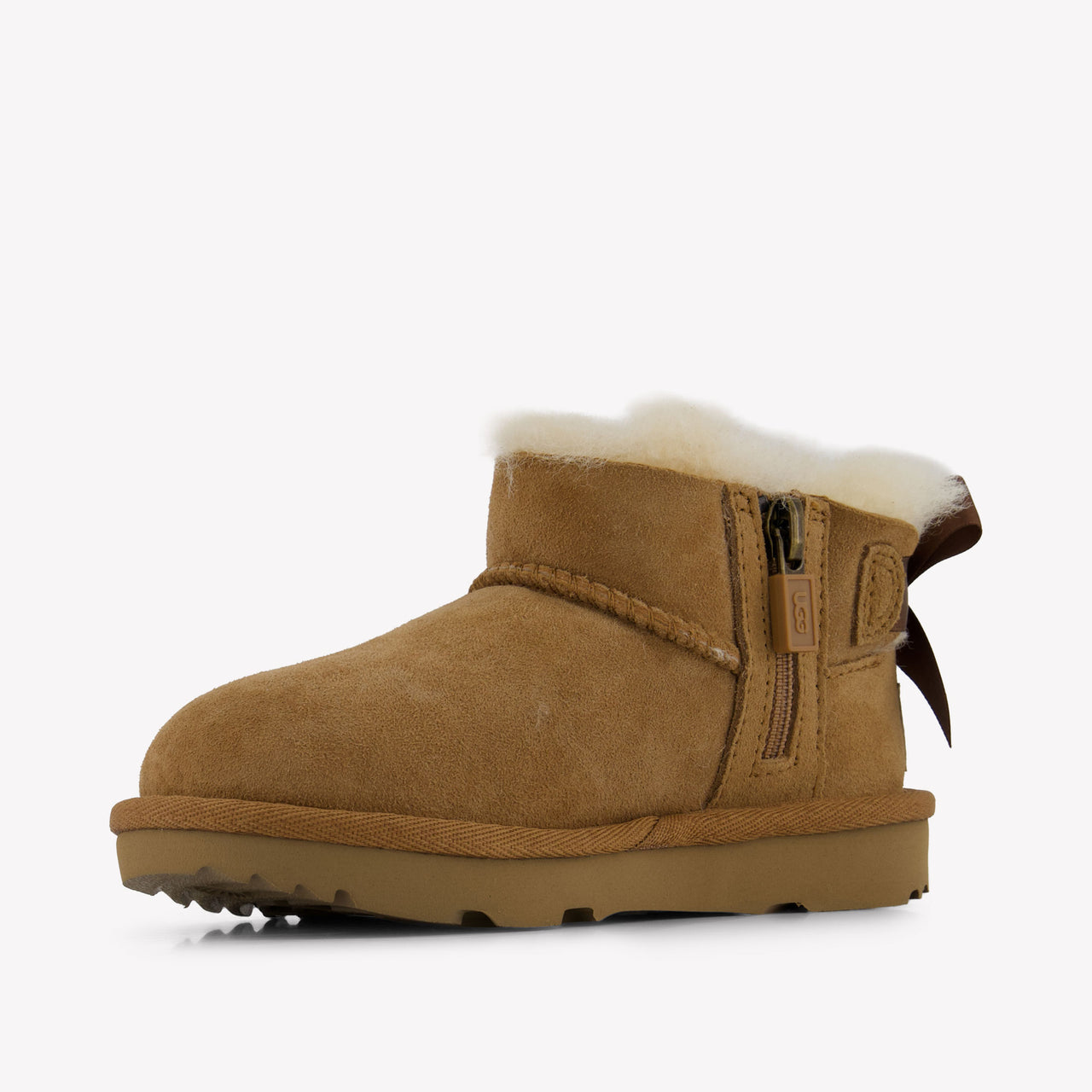 UGG Ultra Mini Bailey Bow Kinder Meisjes Laarzen In Camel