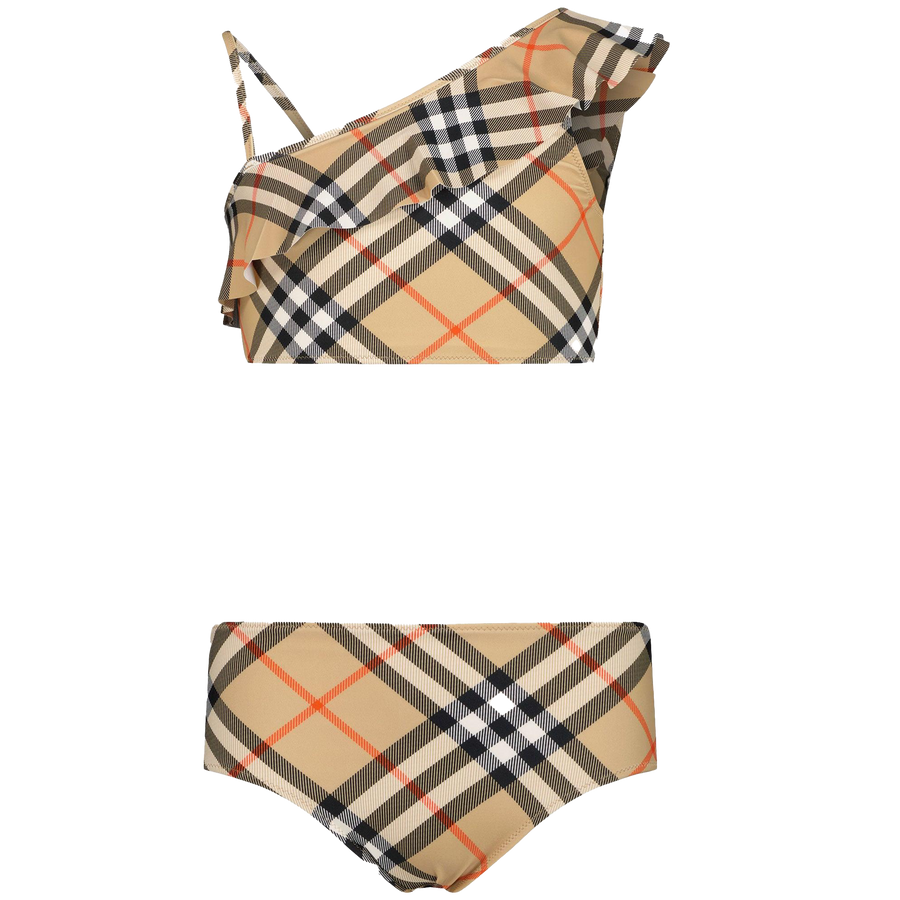 Burberry Kinder Meisjes Zwemkleding In Beige