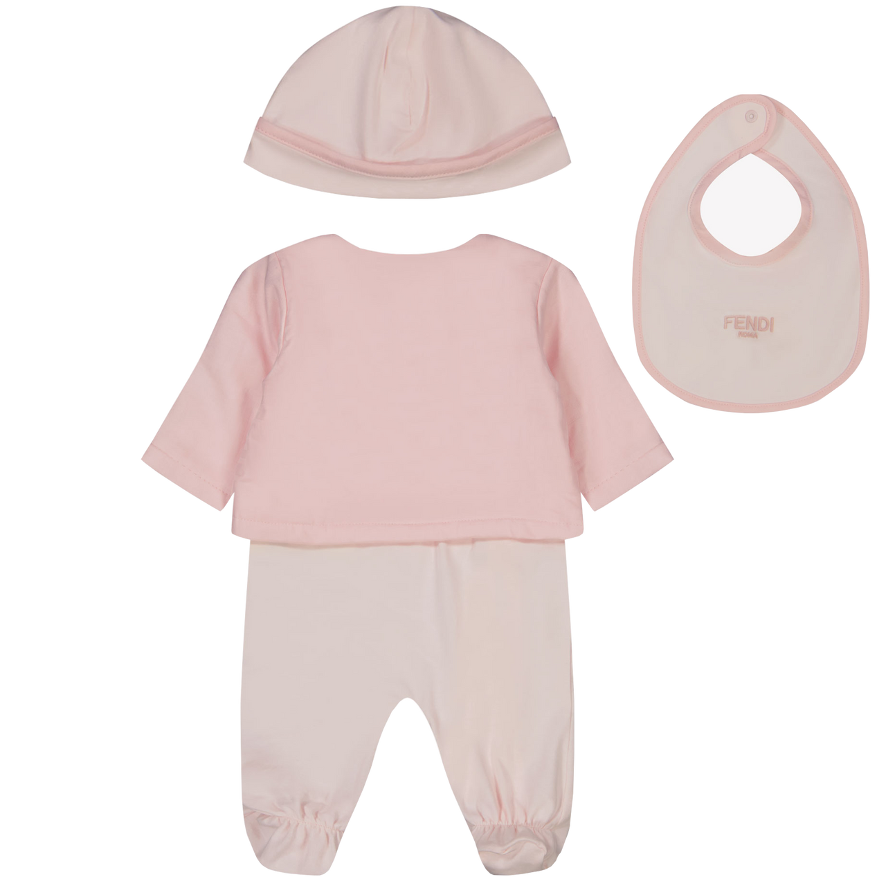 Fendi Baby Meisjes Boxpakje In Licht Roze