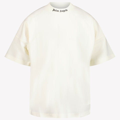 Palm Angels Jongens T-shirt Ecru