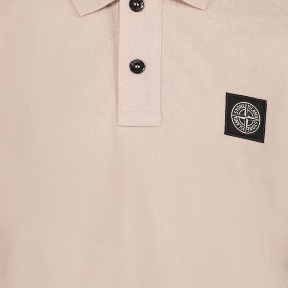 Stone Island Kinder Jongens Polo In Licht Roze