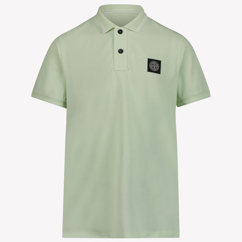 Stone Island Kinder Jongens Polo In Lime