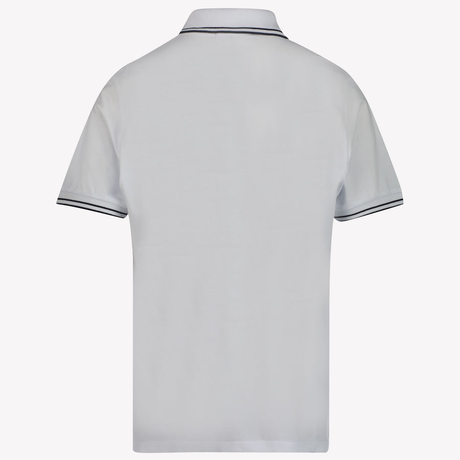 Stone Island Kinder Jongens Polo In Wit