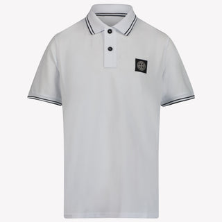 Stone Island Kinder Jongens Polo In Wit