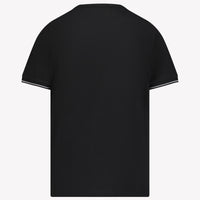 Stone Island Kinder Jongens T-Shirt In Zwart
