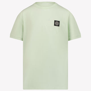 Stone Island Kinder Jongens T-Shirt In Lime